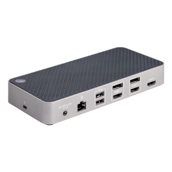 ドッキングステーション/USB-C/3画面/4K HDMI/DP/100W/5x USB/LAN/多機能Type-Cハブ