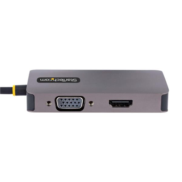 ディスプレイアダプター/USBType-C接続/シングルモニター/4K60HzHDMI/DVI/VGA/Thunderbolt3&4/各種OS対応/3-in-1USBType-Cマルチポートビデオ変換アダプター