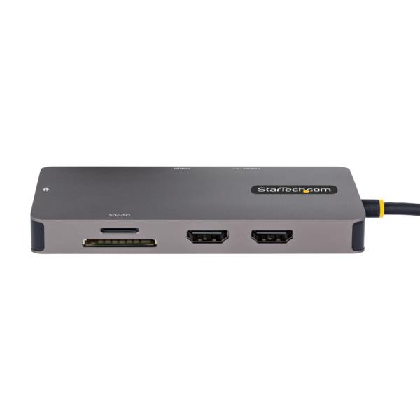マルチポートアダプター/USBType-C接続/デュアルモニター/4K60HzHDMI/100WUSBPD/2xUSB-Aハブ(5Gbps)/GbE