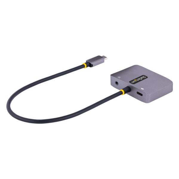 マルチポートアダプター/USBType-C接続/シングルモニター/4K60HzHDMI&VGA/100WUSBPD/3.5mmオーディオ出力