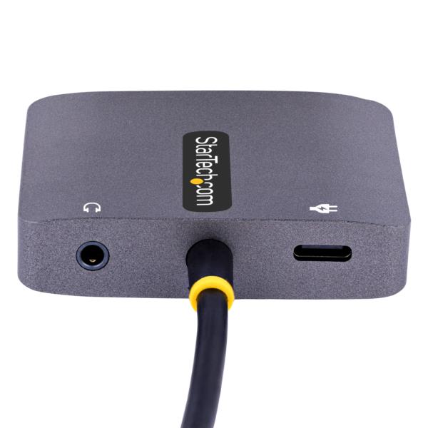 マルチポートアダプター/USBType-C接続/シングルモニター/4K60HzHDMI&VGA/100WUSBPD/3.5mmオーディオ出力