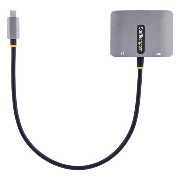 マルチポートアダプター/USBType-C接続/シングルモニター/4K60HzHDMI&VGA/100WUSBPD/3.5mmオーディオ出力