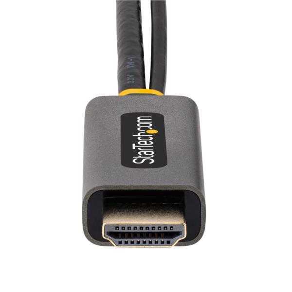 ディスプレイ変換ケーブル/HDMI2.0-DisplayPort1.2/30cm/4K60Hz/アクティブ変換/USBバスパワー/HDR対応ディスプレイアダプター/PCのHDMIソースをDPモニターに出力