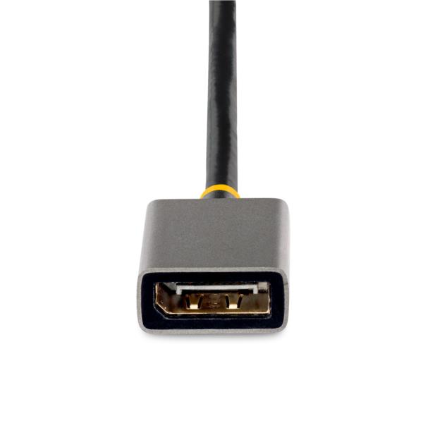 ディスプレイ変換ケーブル/HDMI2.0-DisplayPort1.2/30cm/4K60Hz/アクティブ変換/USBバスパワー/HDR対応ディスプレイアダプター/PCのHDMIソースをDPモニターに出力