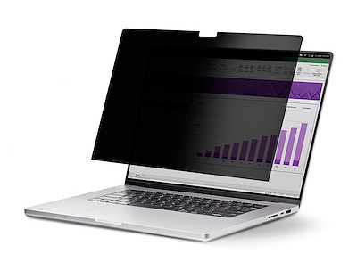 覗き見防止プライバシーフィルター/13インチMacBookAirM2/M3対応/300x198mm/視野角60度/光沢&非光沢両面使用/ブルーライトカット