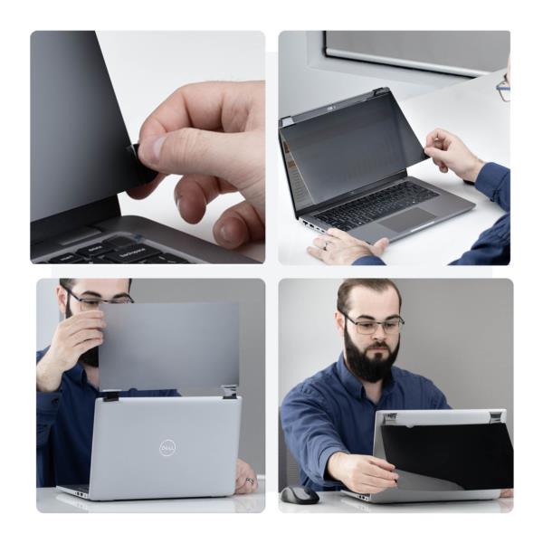 プライバシーフィルター/15.6インチ/16：10/336x210mm/タッチ対応フリップ式/透過率75％/のぞき見防止