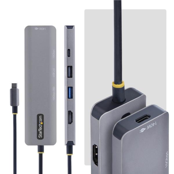 USB-Cハブ/1画面/4K60Hz HDMI/140W PD/2x USB-A + 1x USB-C/高機能ハブ