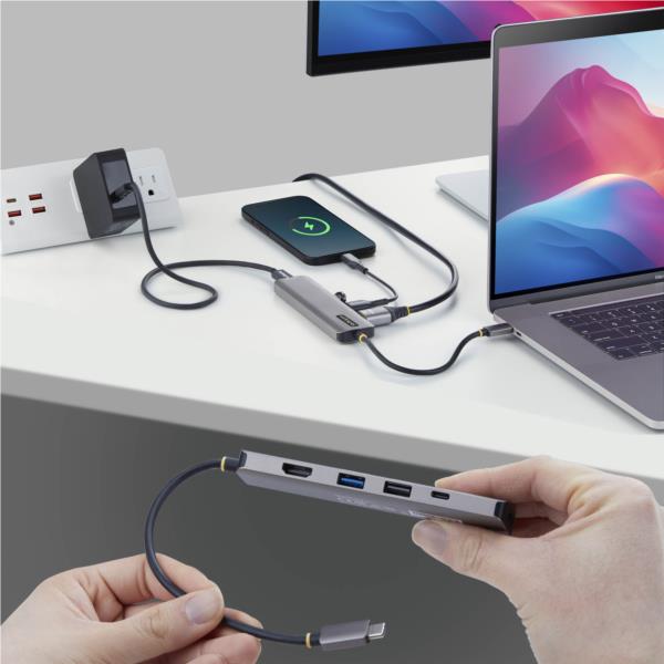 USB-Cハブ/1画面/4K60Hz HDMI/140W PD/2x USB-A + 1x USB-C/高機能ハブ