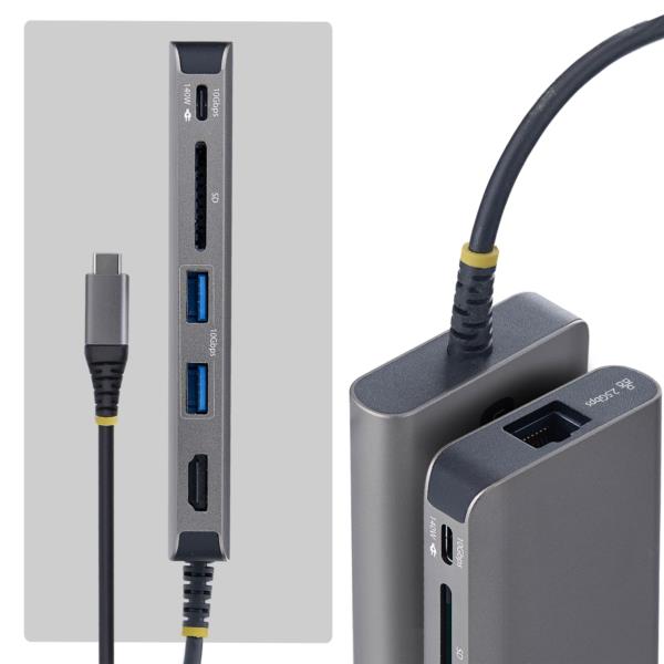 USB-Cドッキングステーション/1画面4K60 HDMI/140W/USBハブ/LAN/SD/マルチポートアダプター