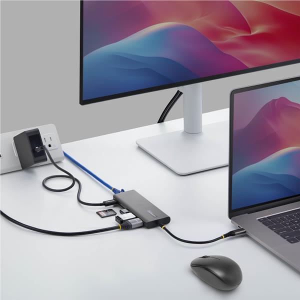 USB-Cドッキングステーション/1画面4K60 HDMI/140W/USBハブ/LAN/SD/マルチポートアダプター