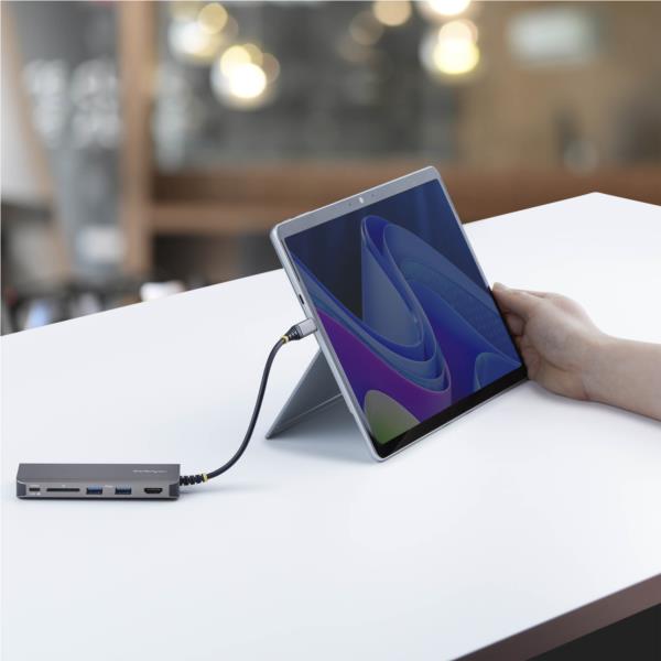 USB-Cドッキングステーション/1画面4K60 HDMI/140W/USBハブ/LAN/SD/マルチポートアダプター