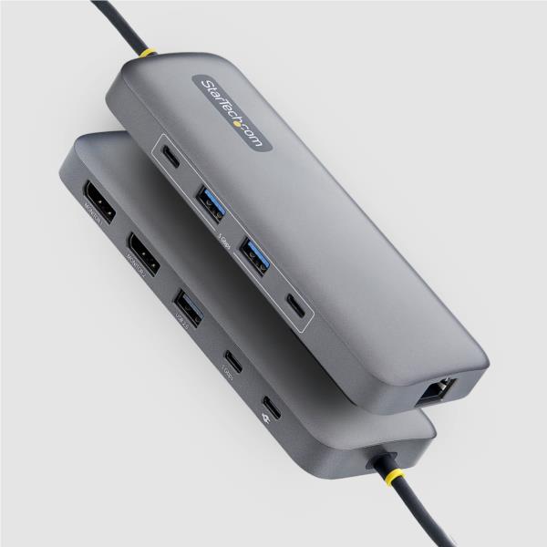 USB-Cハブ/2画面 4K DisplayPort/100W PD/LAN/10-in-1 ドッキングステーション