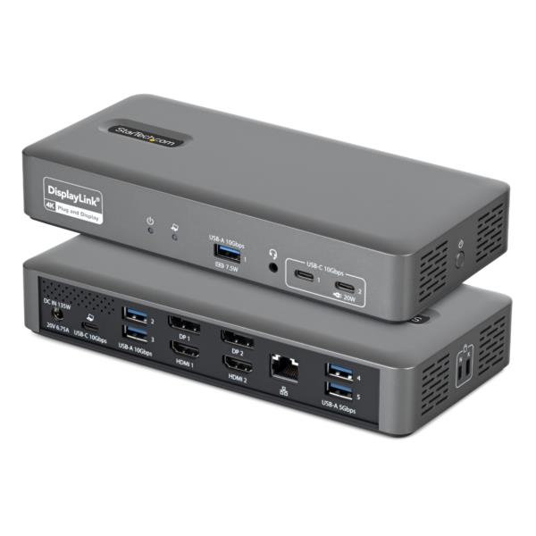 USB-Cドッキングステーション/2画面/4K60Hz HDMI / DisplayPort/96W/USBハブ/LAN