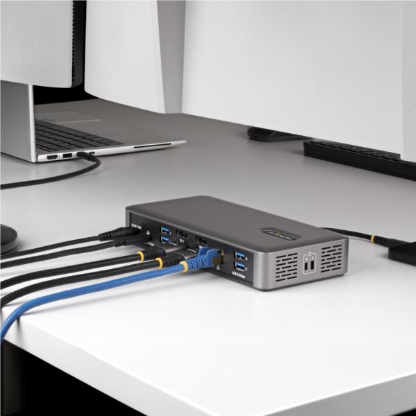 USB-Cドッキングステーション/2画面/4K60Hz HDMI / DisplayPort/96W/USBハブ/LAN