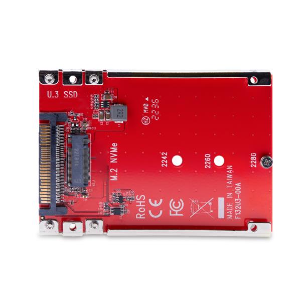 M.2-U.3変換アダプター/M.2NVMeSSD対応/PCIeM.2ドライブ-2.5インチU.3(SFF-TA-1001)ホストコンバーター/2.5インチSSDフォームファクタ変換カード