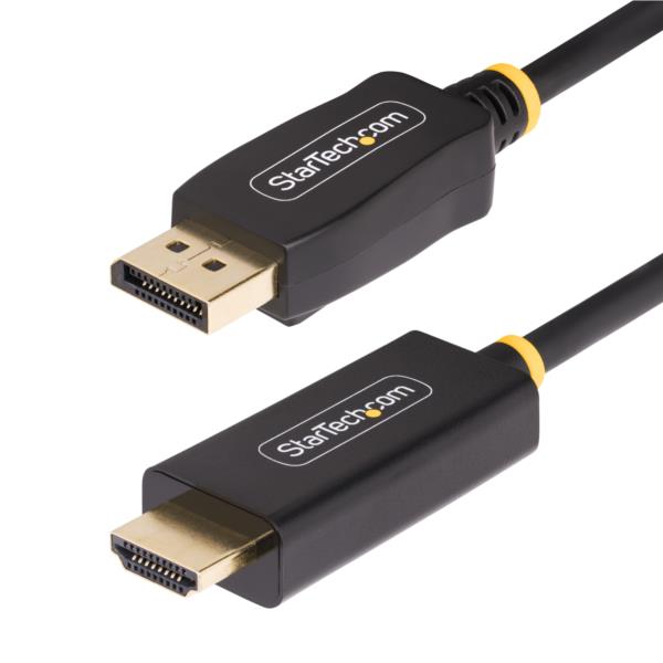 DisplayPort 1.4 - HDMI 2.0b変換ケーブル/1m/4K60Hz/アクティブ/ビデオコンバーター