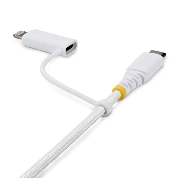 USB-C充電ケーブル/1m/Lightningアダプター付き/30W 60W（3A）/Apple MFi対応