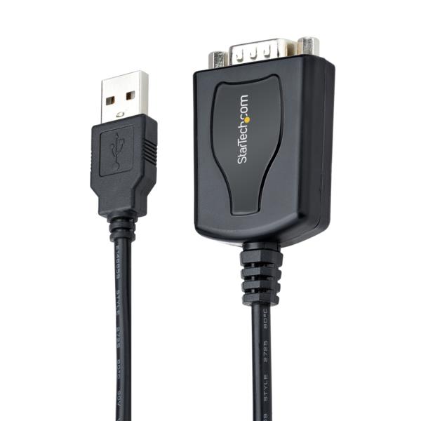 USB-RS232Cシリアル変換ケーブル/USB2.0/91cm/COMポート番号保持機能/USBType-Aオス・DB9オス/Windows&macOS/USB-D-Sub9ピン変換アダプター