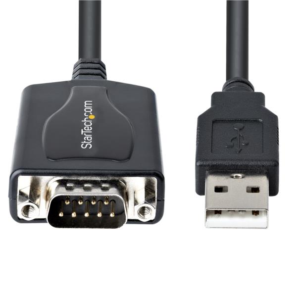 USB-RS232Cシリアル変換ケーブル/USB2.0/91cm/COMポート番号保持機能/USBType-Aオス・DB9オス/Windows&macOS/USB-D-Sub9ピン変換アダプター