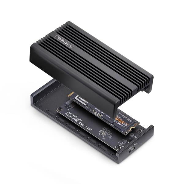 M.2 SATA SSD外付けケース/USB4 Type-C接続/40Gbps/NVMe PCIe/B+M/M Key