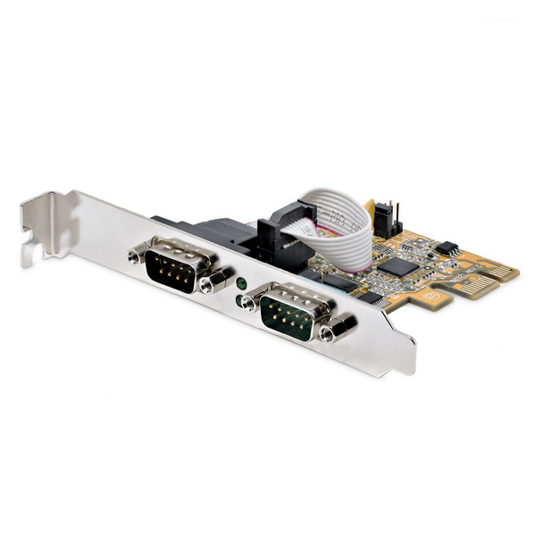 RS232Cシリアルアダプターカード/PCI Express/2ポート/16C1050 UART/Win&Linux