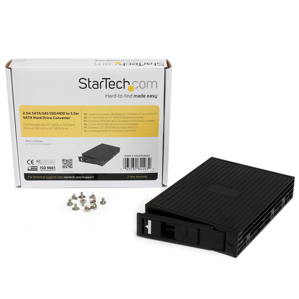 2.5インチSATA/SASSSD/HDD-3.5インチSATAHDD変換ケース