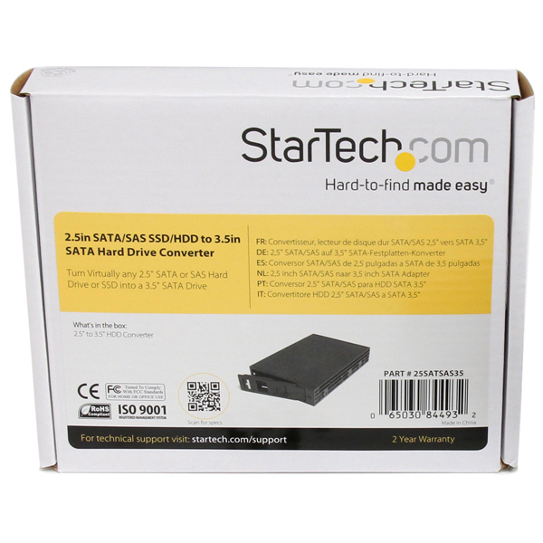 2.5インチSATA/SASSSD/HDD-3.5インチSATAHDD変換ケース