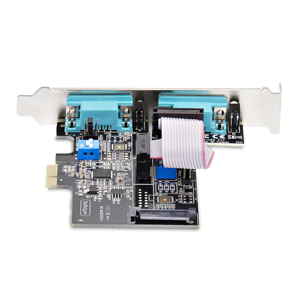 RS232C RS422 RS485インターフェースカード/PCIe x1/2ポート/Win&Linux/DB9 拡張