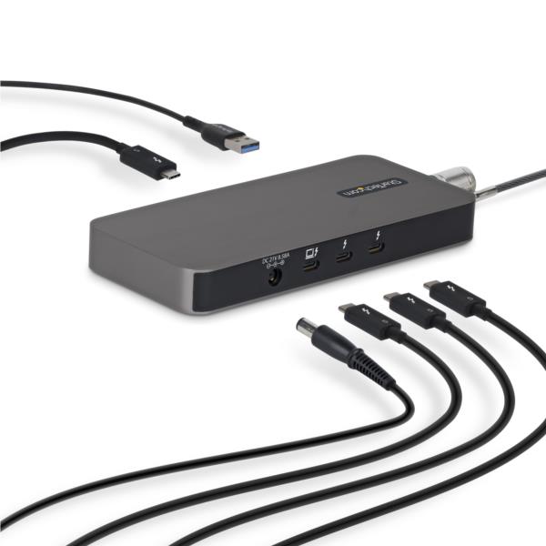 Thunderbolt 5ハブ/4ポート/3x TB5 80Gbps+1x USB-A 10Gbps/KVM対応
