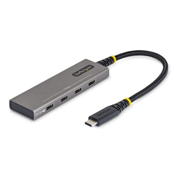 USB-Cハブ/4ポートType-C/10Gbps/100W PD/アルミ筐体/MacBook iPad タブレット対応