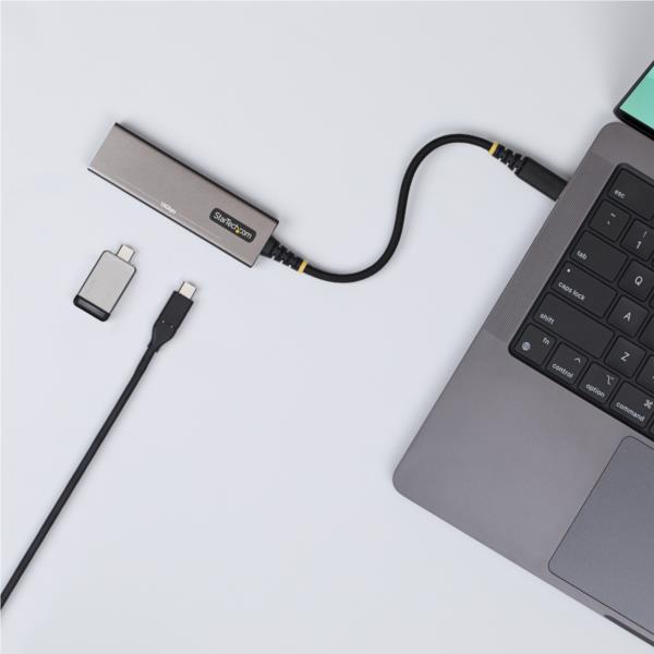 USB-Cハブ/4ポートType-C/10Gbps/100W PD/アルミ筐体/MacBook iPad タブレット対応