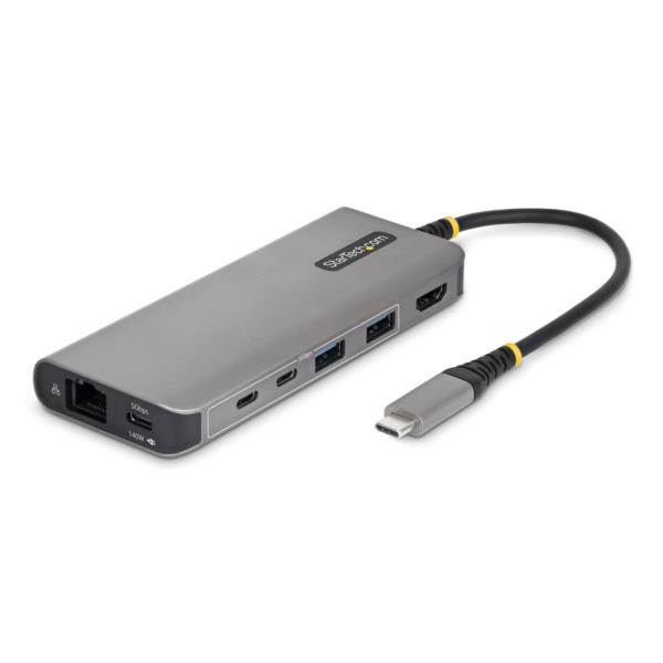USB-Cハブ/1画面/4K60Hz HDMI/140W/2x USB-A + 3x USB-C/LAN/高機能ハブ