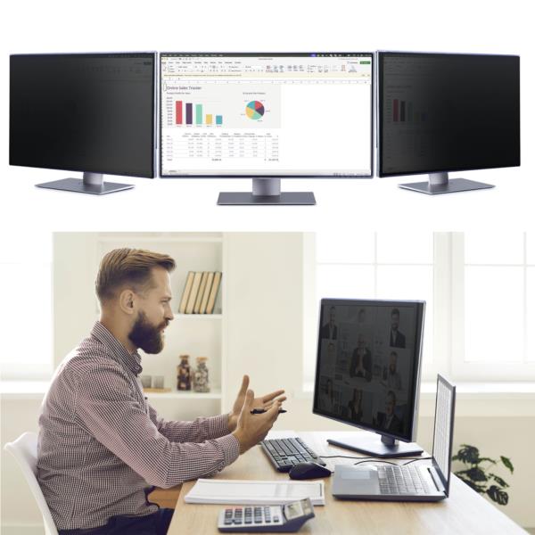 プライバシーフィルター/32インチ 16:9/吊り下げ式/731x446mm/光沢仕上げ/ブルーライトカット/覗き見防止