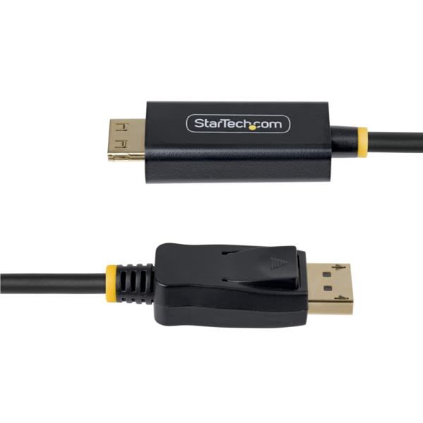 DisplayPort - HDMI変換ケーブル/3m/4K60Hz/抜けにくいコネクター/HDR/単方向仕様