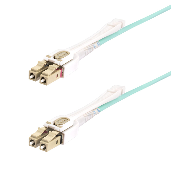 光ファイバーケーブル/OM4マルチモード/4m/LC-LC/プッシュプルタブ/50/125/2芯/100G/パッチコード