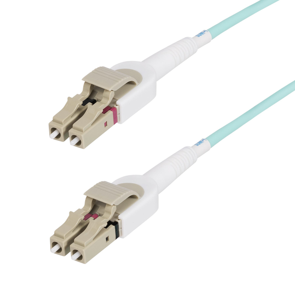 光ファイバーケーブル/OM4マルチモード/5m/LC-LC/工具なし極性変換/50/125/2芯/100G/パッチコード