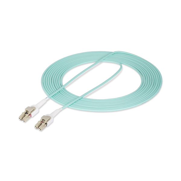 光ファイバーケーブル/OM4マルチモード/5m/LC-LC/工具なし極性変換/50/125/2芯/100G/パッチコード