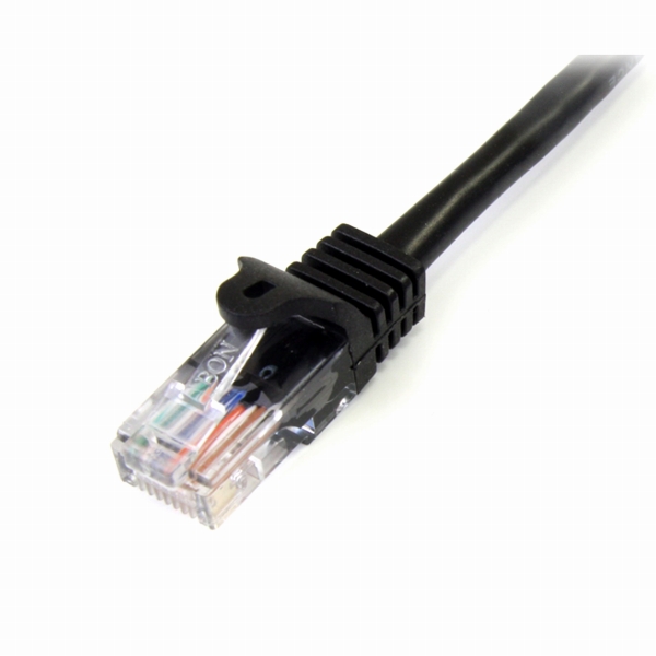 カテゴリ5eLANケーブル10mブラックツメ折れ防止RJ45コネクタCat5eUTPイーサネットケーブル