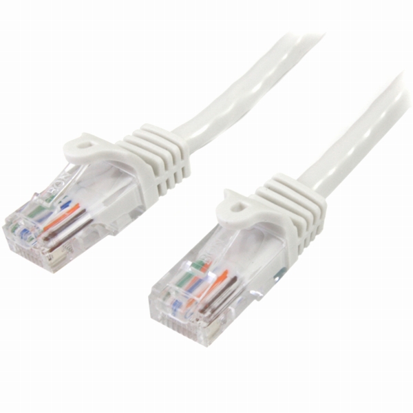 カテゴリ5eLANケーブル7mホワイトツメ折れ防止RJ45コネクタCat5eUTPイーサネットケーブル