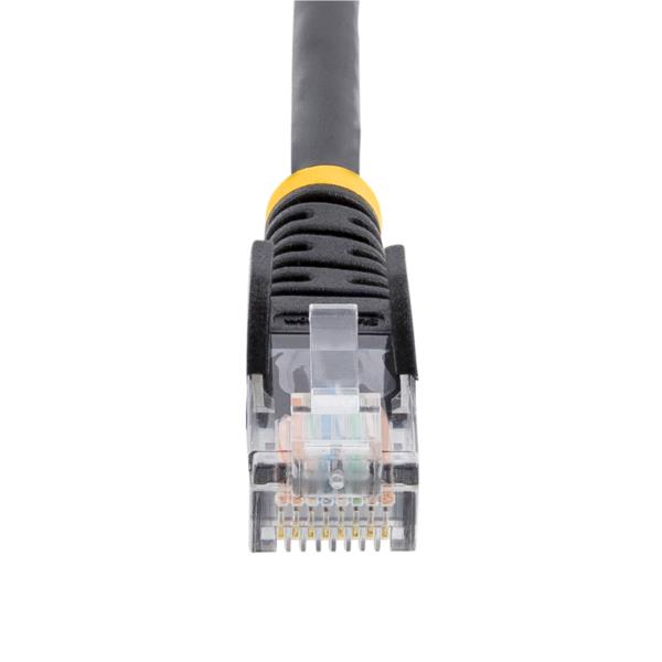 30.4mカテゴリー5eLANケーブルブラックRJ45コネクタ(ツメ折れ防止カバー付き)イーサネット対応Cat5eUTPケーブル