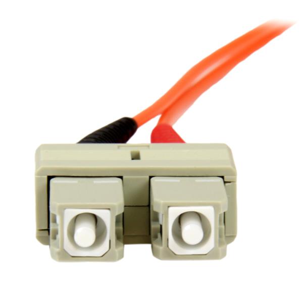 光ファイバーケーブル/SC-SC/2m/OM2マルチモード/50/125ミクロン/2芯/低信号損失/プレナム難燃定格(OFNP)