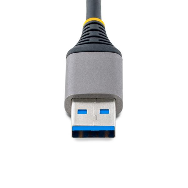 USBハブ/USBType-A接続/イーサネットアダプター内蔵/5Gbps/3ポートxUSB3.2Gen1/バスパワー/30cm長尺ケーブル/USB3.0ポータブルRJ45LAN増設拡張スプリッター