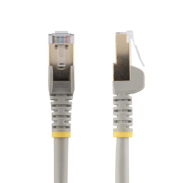 カテゴリー6ALANケーブル/2m/グレー/Cat6aSTPケーブル/ツメ折れ防止RJ45コネクタ