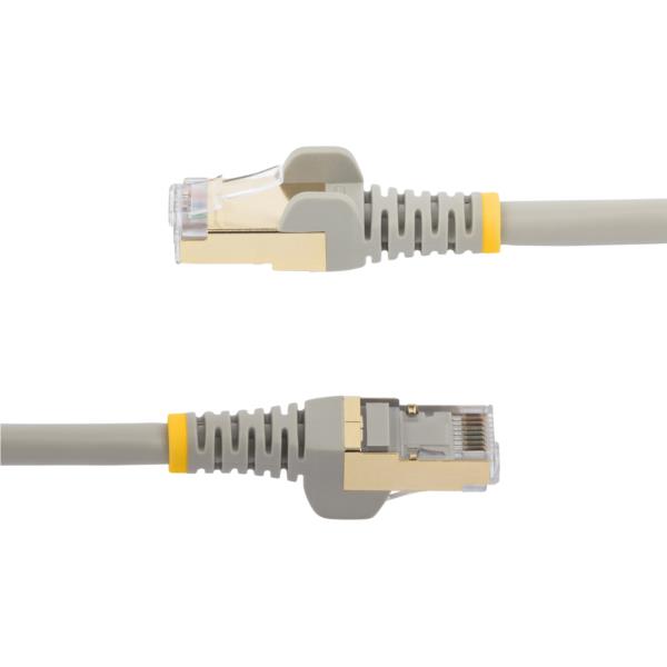 カテゴリー6ALANケーブル/2m/グレー/Cat6aSTPケーブル/ツメ折れ防止RJ45コネクタ