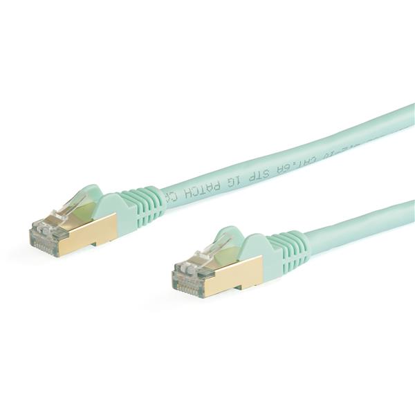 カテゴリー6aLANケーブル7mアクアツメ折れ防止RJ45コネクタCAT6aイーサネットケーブル
