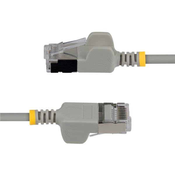 CAT6A LANケーブル/超スリム/15cm/10本入/グレー/ツメ折れ防止/FTP/超極細 イーサネットケーブル