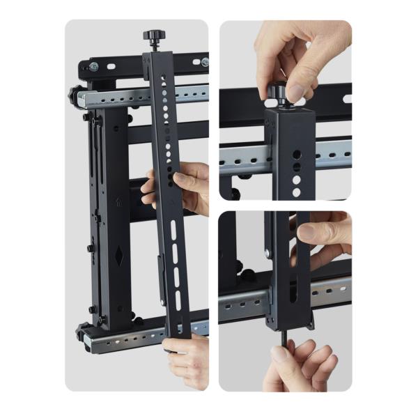 テレビ壁掛け金具/最大70インチ/耐荷重70kg/VESA対応/微調整機能/ビデオウォール デジタルサイネージ対応