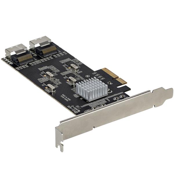 SATA8ポート増設PCIExpressインターフェースカード/PCI-SATA変換/4xホストコントローラ/SATAPCIe拡張カード/PCI-ex4Gen2-SATA3.0/SATAHDD&SDD