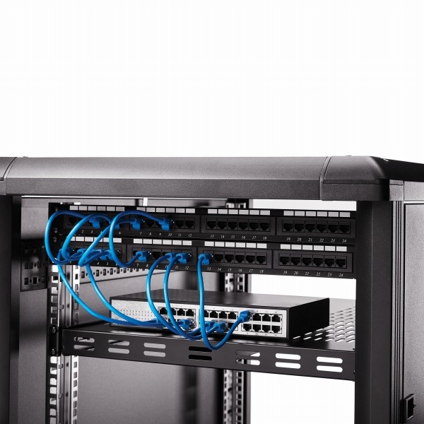 サーバーラック棚板/1U/放熱スリット付/耐荷重150kg/奥行き700mm/取付奥行き495～974mm/19インチラック対応