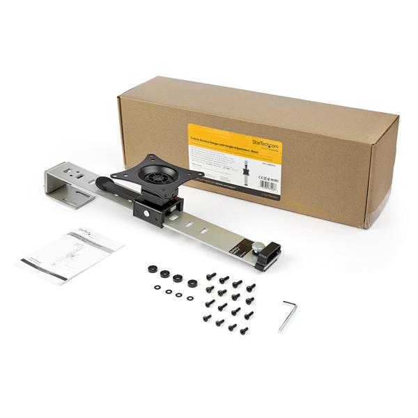 パーティションパネル(間仕切り)用シングルモニターマウント微調整機能付きモニターハンガー34インチVESAモニター対応スチール製